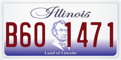IL license plate B601471
