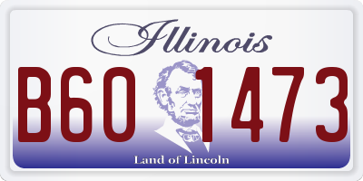 IL license plate B601473