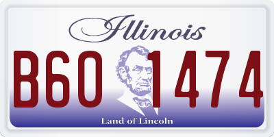 IL license plate B601474