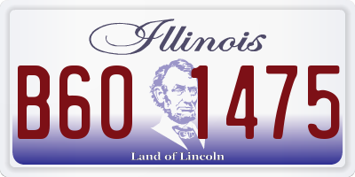 IL license plate B601475