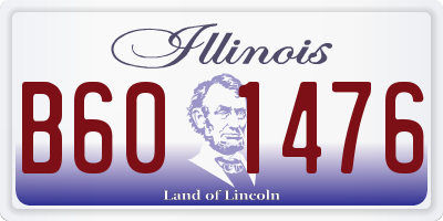 IL license plate B601476