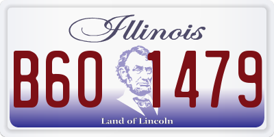 IL license plate B601479