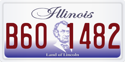 IL license plate B601482