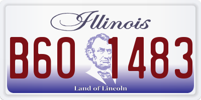 IL license plate B601483
