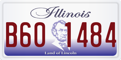 IL license plate B601484