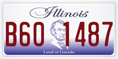 IL license plate B601487