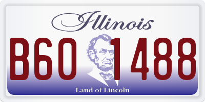 IL license plate B601488