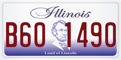 IL license plate B601490