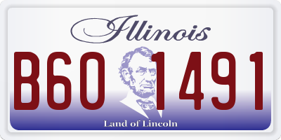 IL license plate B601491