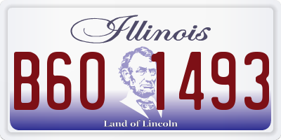IL license plate B601493