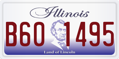 IL license plate B601495