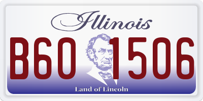 IL license plate B601506