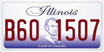 IL license plate B601507