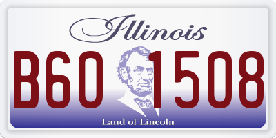 IL license plate B601508