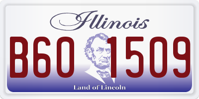 IL license plate B601509