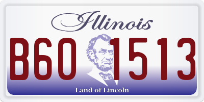 IL license plate B601513