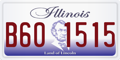 IL license plate B601515