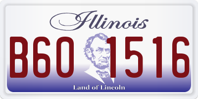 IL license plate B601516