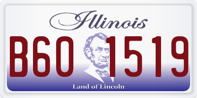 IL license plate B601519