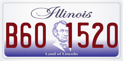 IL license plate B601520