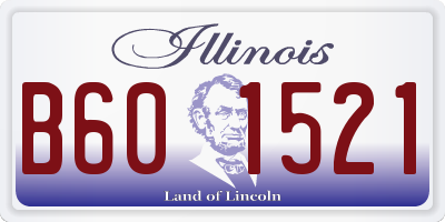 IL license plate B601521