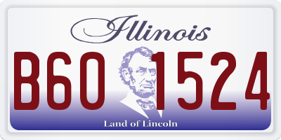 IL license plate B601524