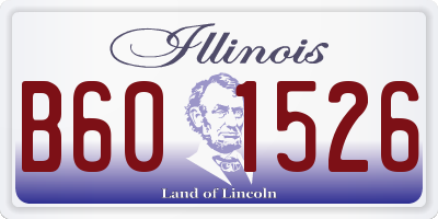 IL license plate B601526