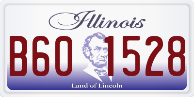 IL license plate B601528