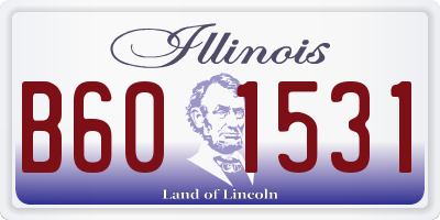 IL license plate B601531