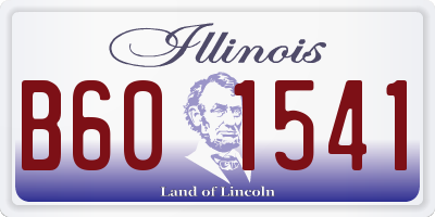 IL license plate B601541