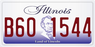 IL license plate B601544