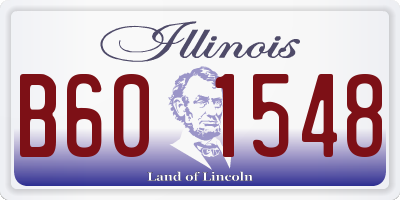 IL license plate B601548