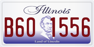 IL license plate B601556