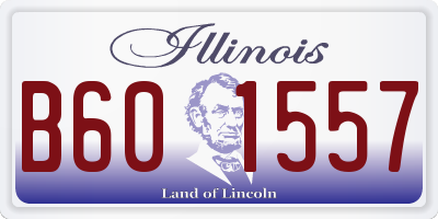 IL license plate B601557