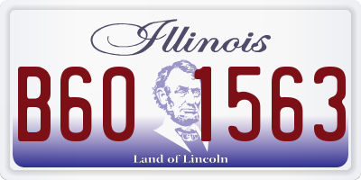 IL license plate B601563
