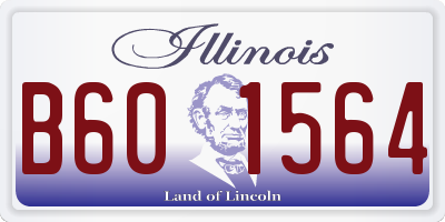 IL license plate B601564