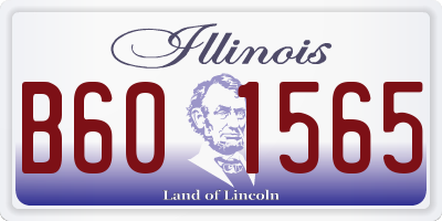IL license plate B601565