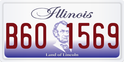IL license plate B601569