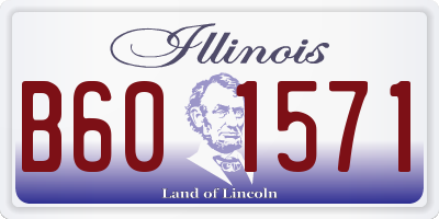 IL license plate B601571