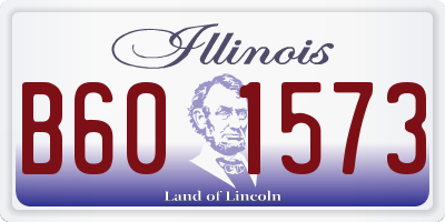 IL license plate B601573