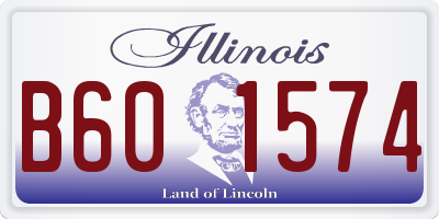 IL license plate B601574