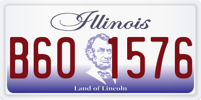 IL license plate B601576