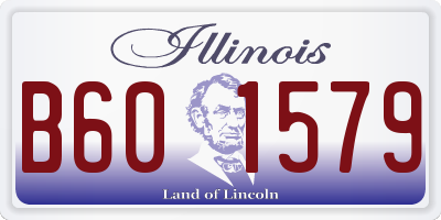 IL license plate B601579