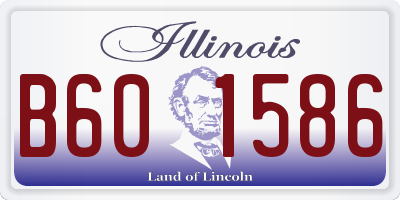 IL license plate B601586