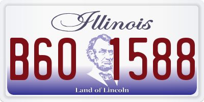 IL license plate B601588