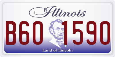 IL license plate B601590