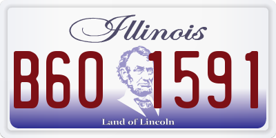 IL license plate B601591
