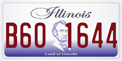 IL license plate B601644