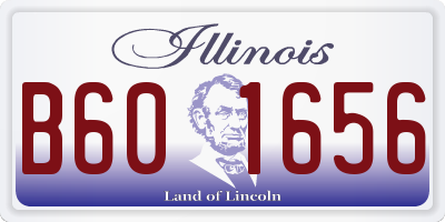 IL license plate B601656