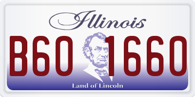 IL license plate B601660